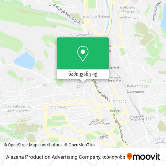 Alazana Production Advertising Company რუკა