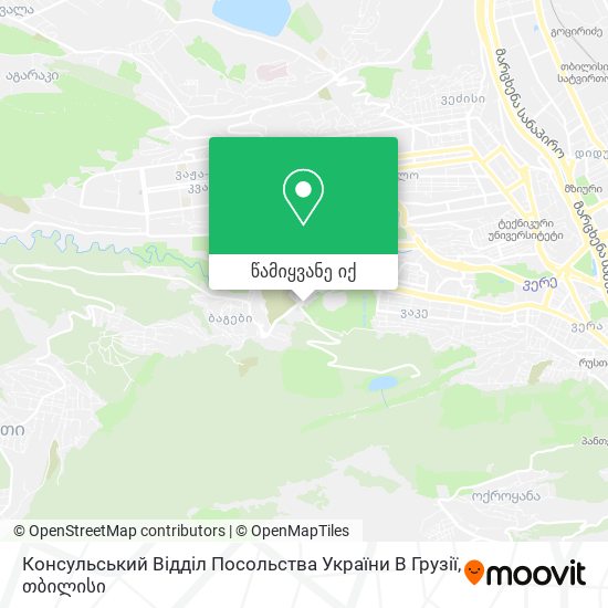 Консульський Відділ Посольства України В Грузії რუკა