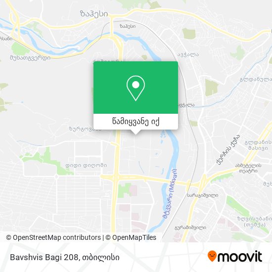 Bavshvis Bagi 208 რუკა