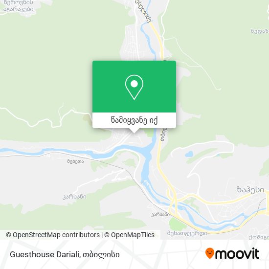 Guesthouse Dariali რუკა