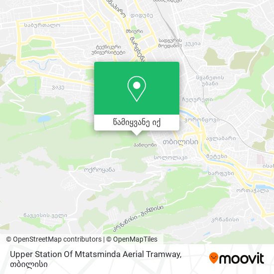 Upper Station Of Mtatsminda Aerial Tramway რუკა