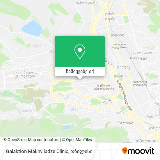 Galaktion Makhviladze Clinic რუკა