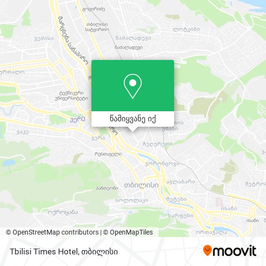Tbilisi Times Hotel რუკა
