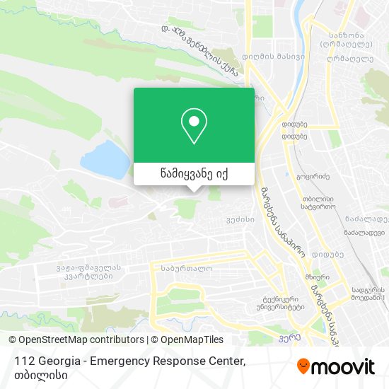 112 Georgia - Emergency Response Center რუკა
