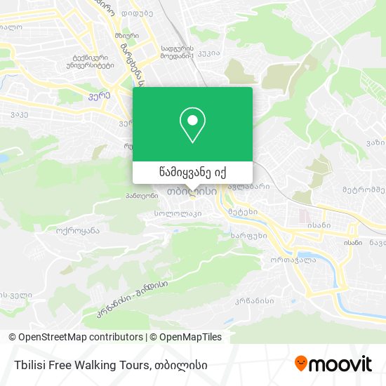 Tbilisi Free Walking Tours რუკა