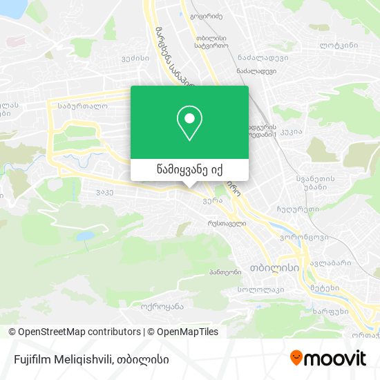 Fujifilm Meliqishvili რუკა