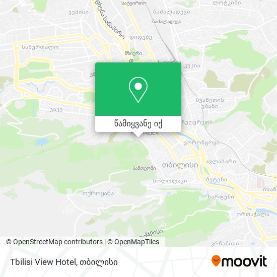 Tbilisi View Hotel რუკა