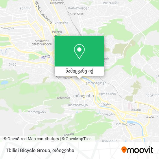 Tbilisi Bicycle Group რუკა