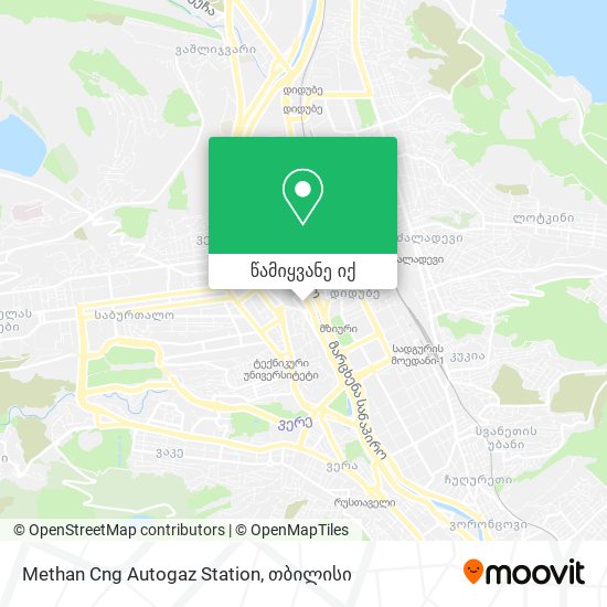 Methan Cng Autogaz Station რუკა