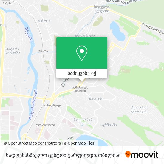 სადღესასწაულო ცენტრი გარფილდი რუკა