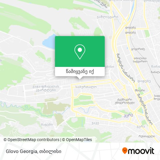 Glovo Georgia რუკა