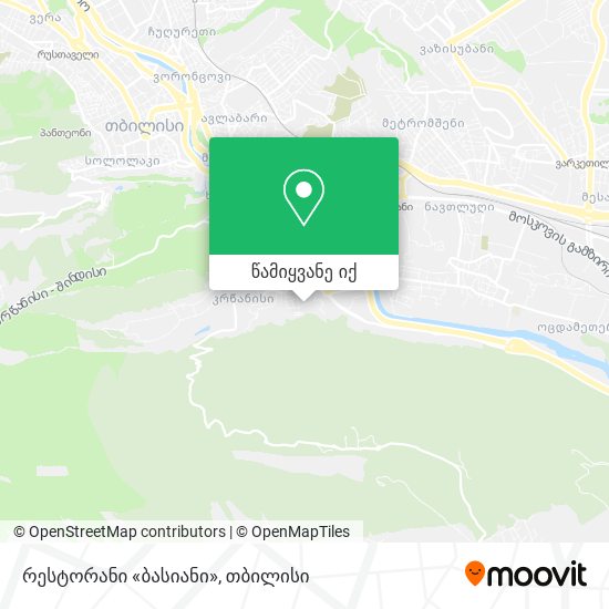 რესტორანი «ბასიანი» რუკა