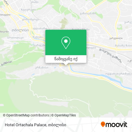 Hotel Ortachala Palace რუკა