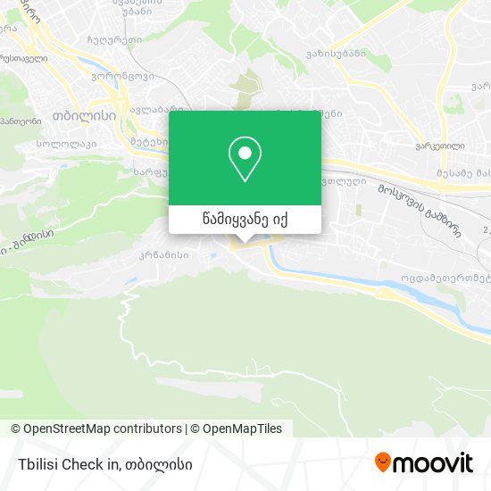 Tbilisi Check in რუკა