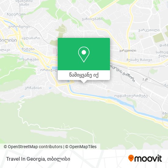 Travel In Georgia რუკა