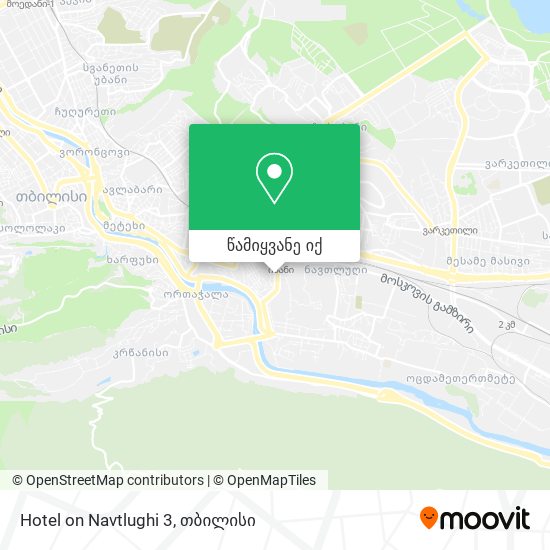 Hotel on Navtlughi 3 რუკა