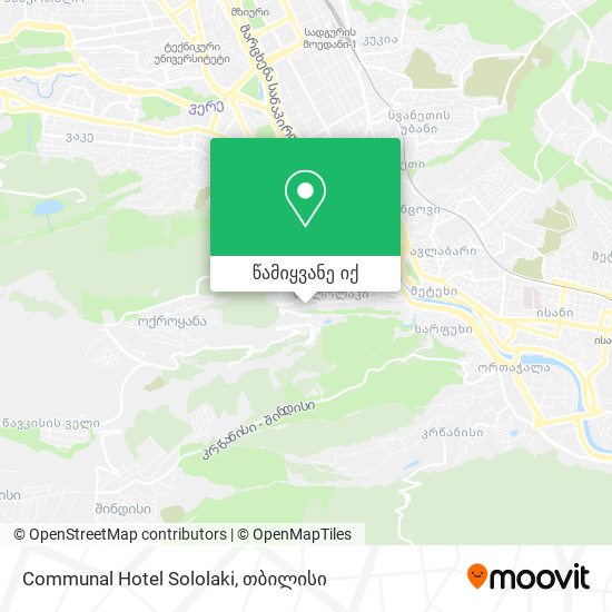 Communal Hotel Sololaki რუკა