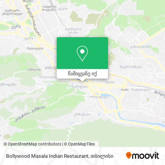 Bollywood Masala Indian Restaurant რუკა