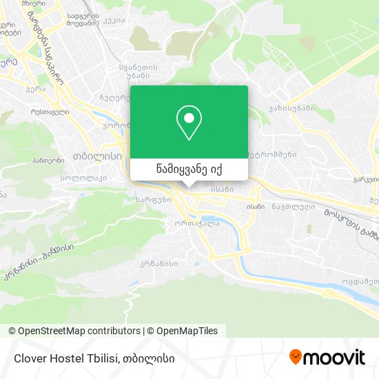 Clover Hostel Tbilisi რუკა