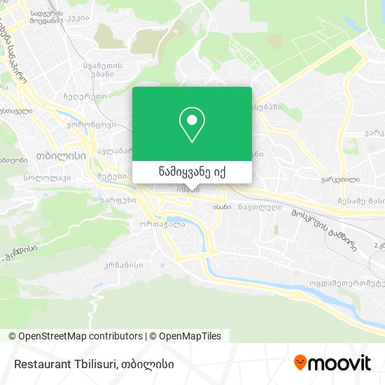 Restaurant Tbilisuri რუკა