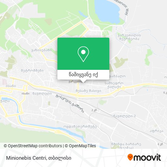 Minionebis Centri რუკა