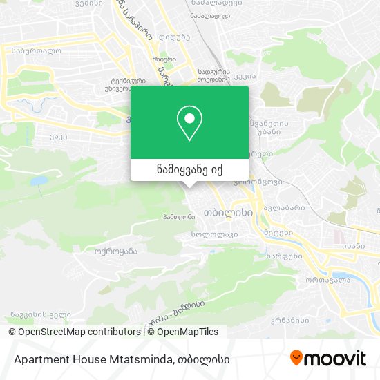 Apartment House Mtatsminda რუკა