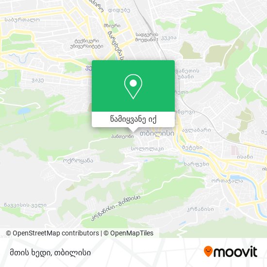მთის ხედი რუკა