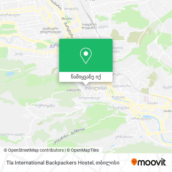 Tla International Backpackers Hostel რუკა