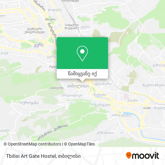 Tbilisi Art Gate Hostel რუკა