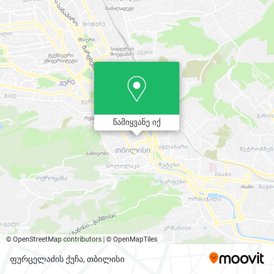 ფურცელაძის ქუჩა რუკა