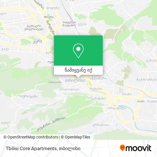 Tbilisi Core Apartments რუკა
