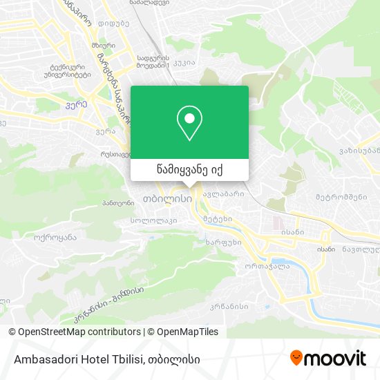 Ambasadori Hotel Tbilisi რუკა