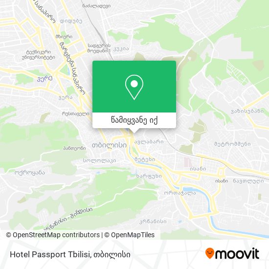 Hotel Passport Tbilisi რუკა