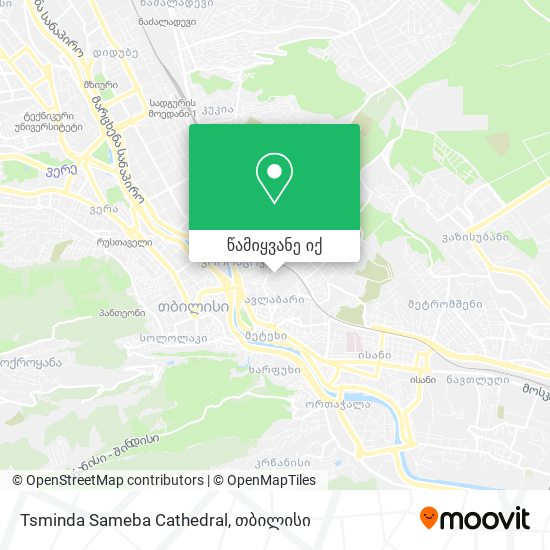 Tsminda Sameba Cathedral რუკა