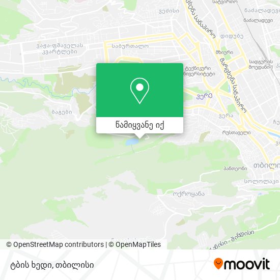 ტბის ხედი რუკა