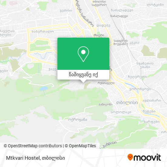 Mtkvari Hostel რუკა