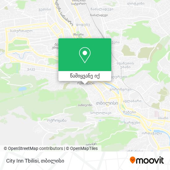 City Inn Tbilisi რუკა