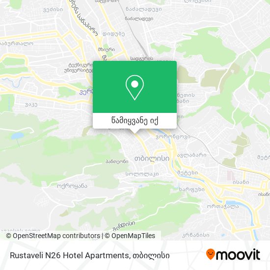 Rustaveli N26 Hotel Apartments რუკა