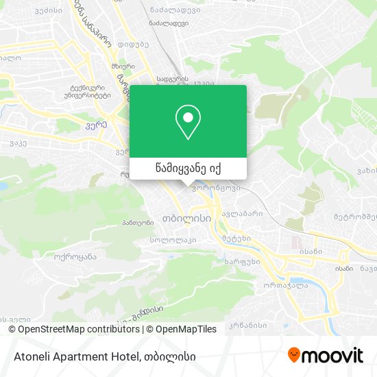 Atoneli Apartment Hotel რუკა