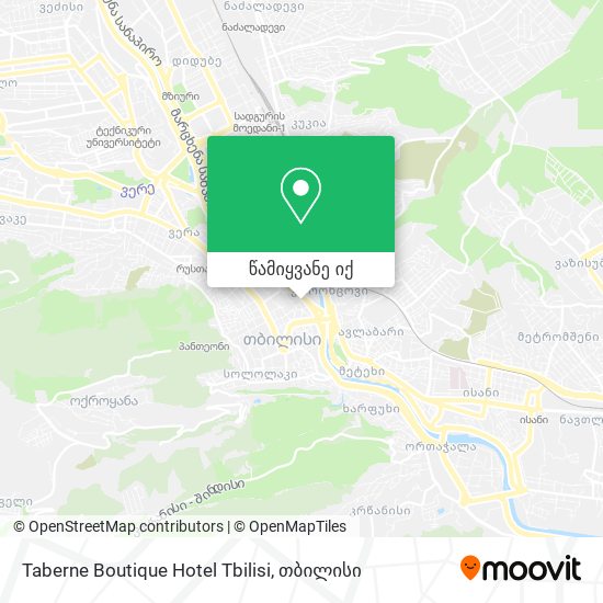 Taberne Boutique Hotel Tbilisi რუკა