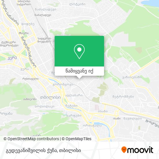 გედევანიშვილის ქუჩა რუკა
