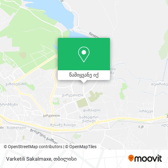 Varketili Sakalmaxe რუკა