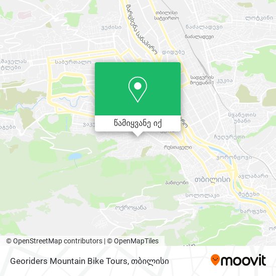Georiders Mountain Bike Tours რუკა