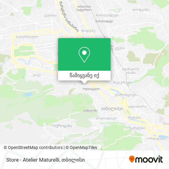 Store - Atelier Maturelli რუკა