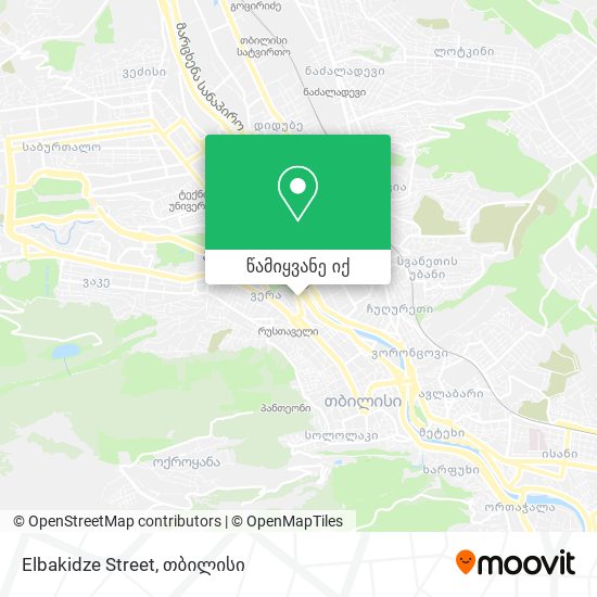 Elbakidze Street რუკა