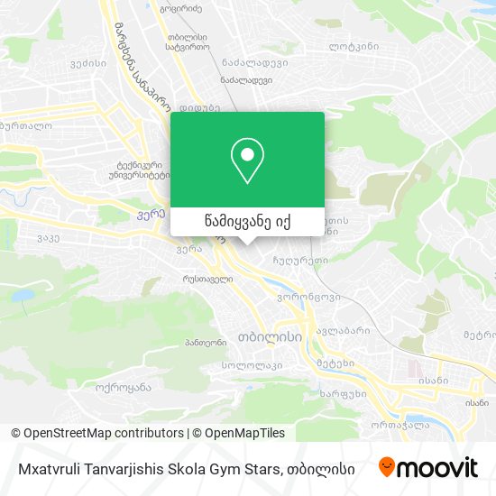 Mxatvruli Tanvarjishis Skola Gym Stars რუკა