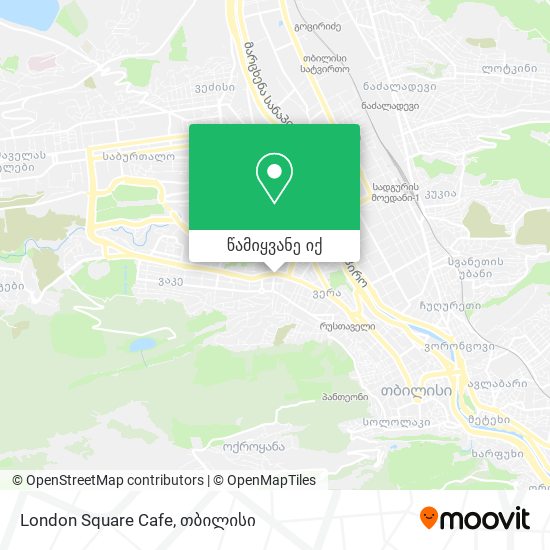 London Square Cafe რუკა