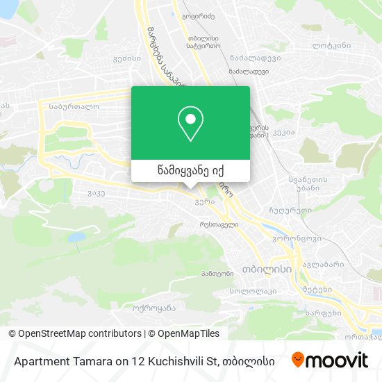 Apartment Tamara on 12 Kuchishvili St რუკა