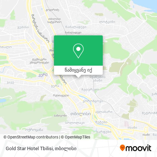 Gold Star Hotel Tbilisi რუკა