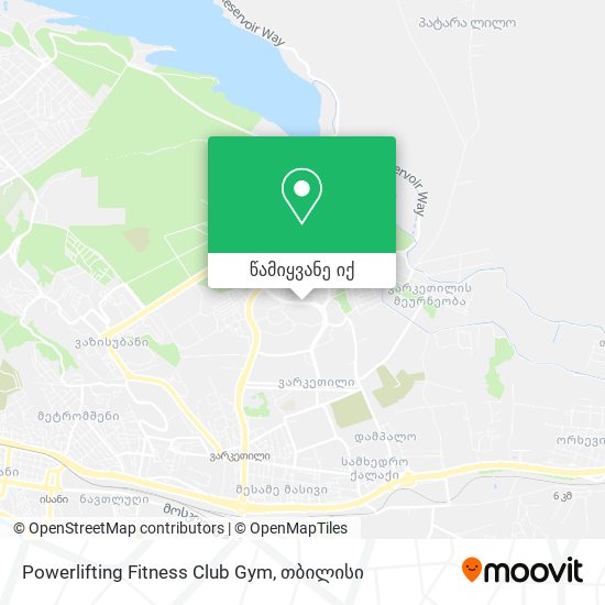 Powerlifting Fitness Club Gym რუკა